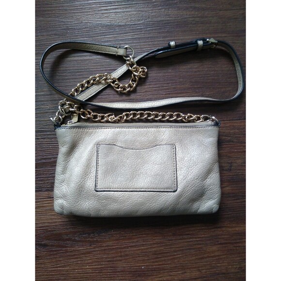 Coach Quinn ChampagneLeather Soho Designer Y2K Chain Convertible Crossbody Trend - Picture 5 of 7